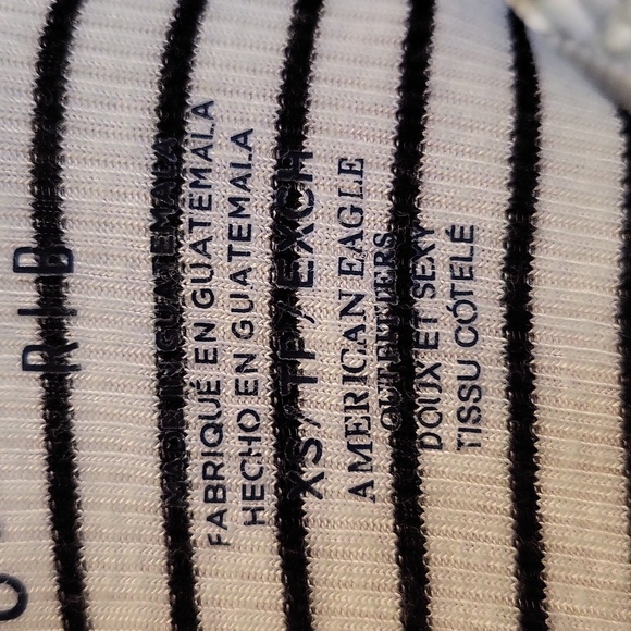 American Eagle Soft & Sexy Rib Keyhole Long Sleeve Top - Picture 6 of 6